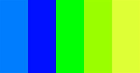 Bright Blue And Green Neons Color Scheme Blue