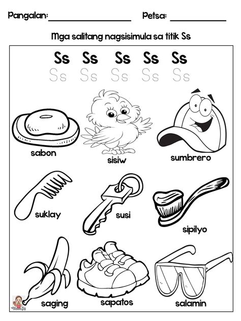 Mga Salitang Nagsisimula Sa Titik Ss Bagay Tulala
