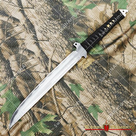 24 65mn Spring Steel Full Tang Tactical Wakizashi Sword Functional