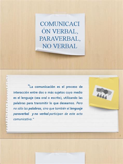 Verbal No Verbal Paraverbal Pdf Comunicación Comunicación No Verbal