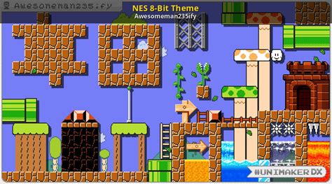 Nes 8 Bit Theme Super Mario Unimaker Mods