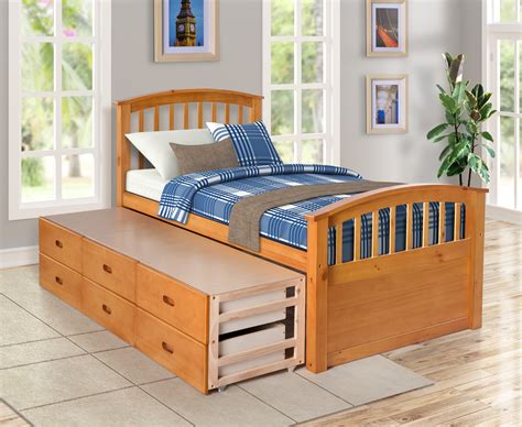 Twin Bed Frame With Drawers And Headboard Babeel Living White Wood Platform Twin Bed Frame With