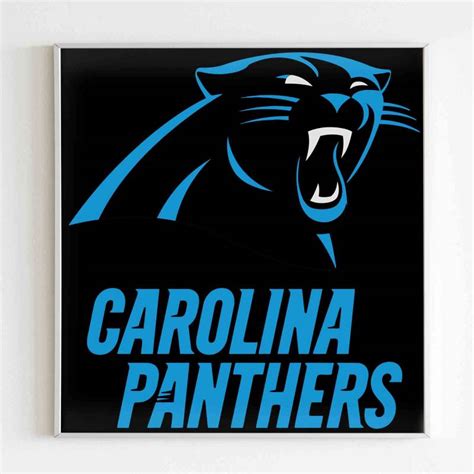 Carolina Panthers Logos Poster Poster Art Design