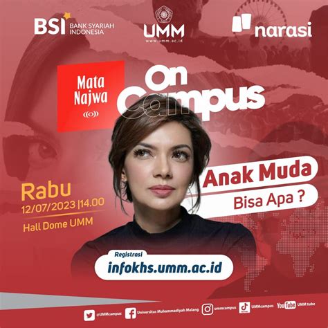 Mata Najwa On Campus Pengumuman Universitas Muhammadiyah Malang