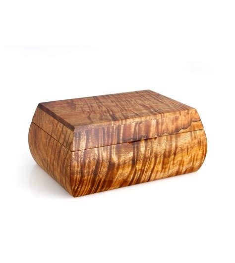 Super Curly Koa Box Made In Hawaii By Martin And Macarthur Craftsmen Decorative Objects