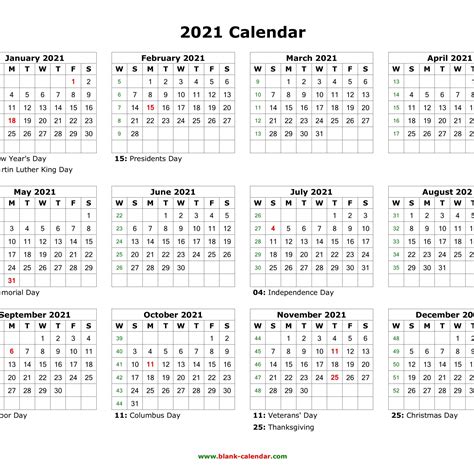 Free Editable Calendar 2021 Calendar Printables Free Blank