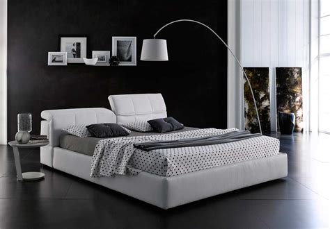 Modern White Platform Bed With Storage Nj087 Contemporary Bedroom