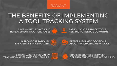 Tool Tracking System Tool Tracking Management Radiant