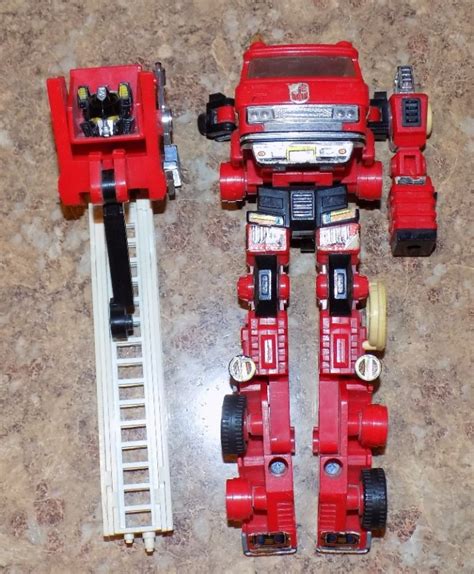 Ebluejay G1 Transformers Inferno Figure For Parts Hasbro 1985