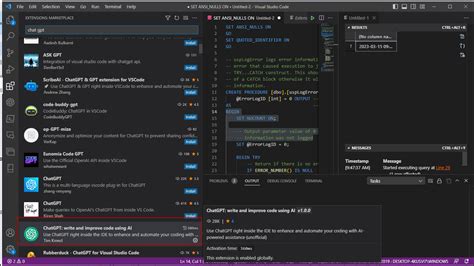 How To Work With Chatgpt In Visual Studio Code Sqlservercentral