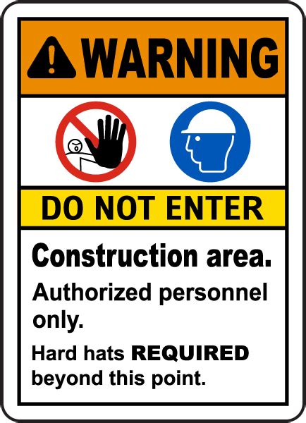 Construction Area Do Not Enter Sign G2528 By SafetySign Com