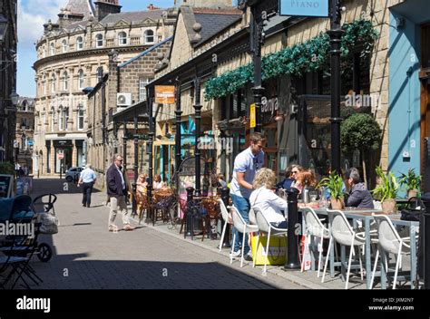 Bars And Restaurants In Summer John Street Harrogate North Yorkshire