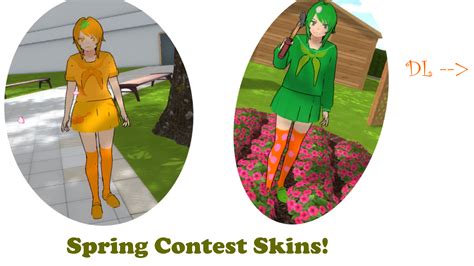 Yandere Sim Spring Contest Skins By Ixcva007 On Deviantart