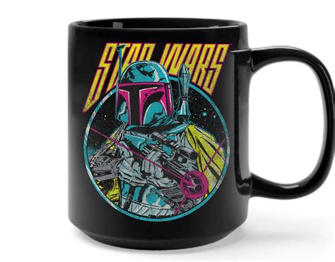 Star Wars Boba Fett Neon Blaster Vintage Coffee Mug The Etsy