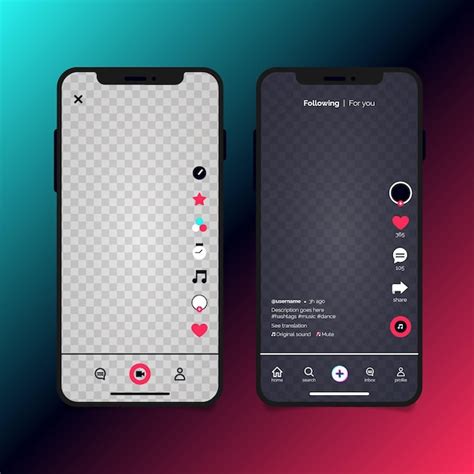 Tiktok Template Free Vectors And Psds To Download