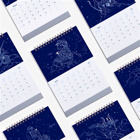 Constellation 2023 Desk Calendar Mossery
