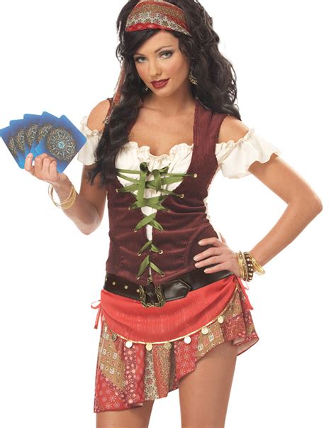 Mystic Gypsy Sexy Fortune Teller Renaissance Womens Halloween Party