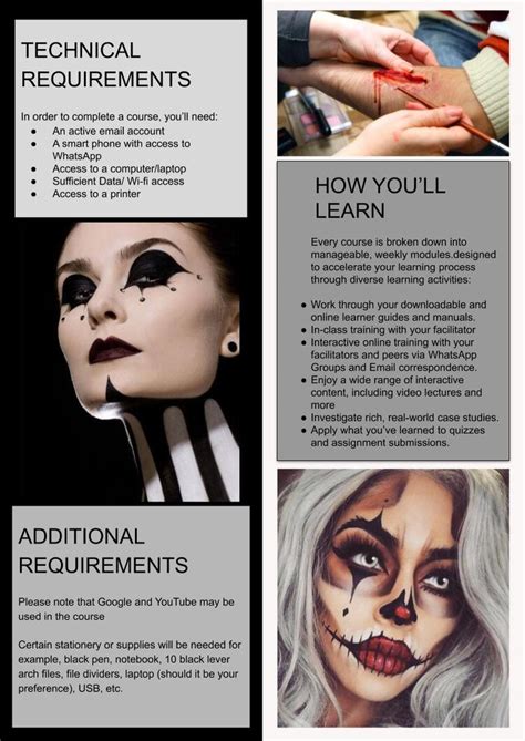 Photographic And Special Effect Make Up — Susca Watts Academy