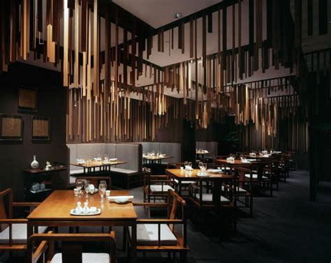 Stylish Modern Restaurant With Dark Interior Founterior