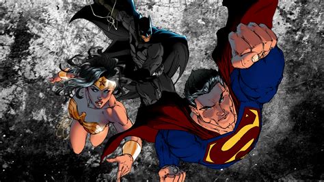 Batman Superman Wonder Woman Dc Comic Art Wallpaper HD Superheroes Wallpapers K Wallpapers