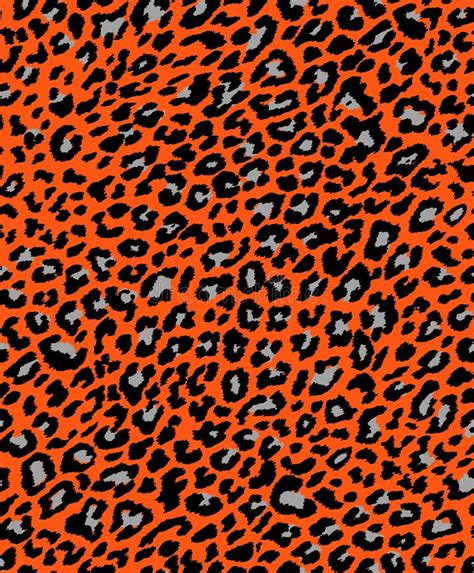 Seamless Colored Animal Skin Pattern Repeated Leopard Skin Design