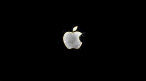 Download wallpaper apple logo black and white in full size. Computer: Golden Apple Logo, picture nr. 32330
