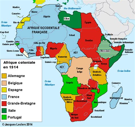 Afrique Coloniale Carte