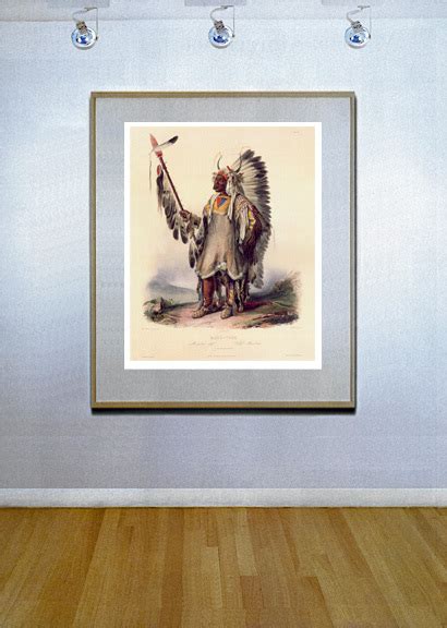 Mandan Indian Chief Mato Tope X Karl Bodmer Native American Indian
