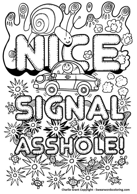 Add another element to your down time with positive quotes. Pin on Road Rage Coloring Book