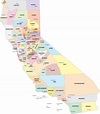 California Counties Map | Mappr