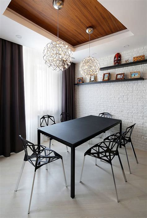brick wall dining room Brick dining rooms wall industrial walls interior chic impressive incredible table tijolo exposed room red vista admin off comments decor