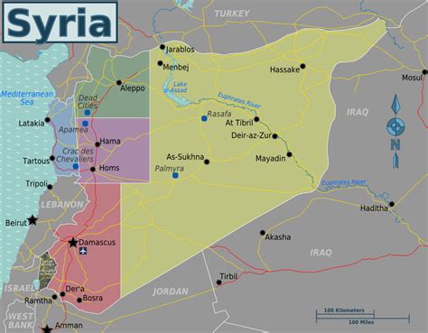 Filemap Of Syriapng Wikitravel