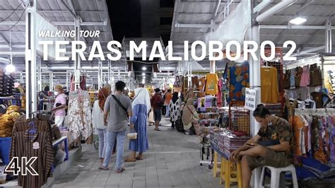 4k Yogyakarta Walking Tour Teras Malioboro 2 Night Walk Youtube