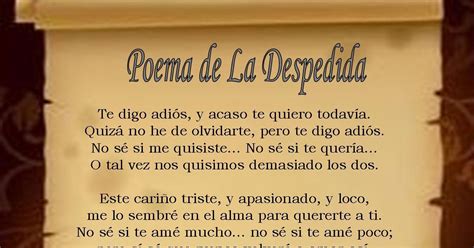 Poema De Despedida Kulturaupice