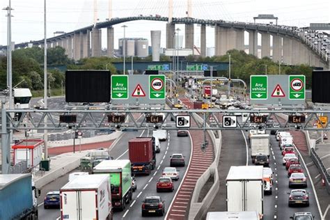 The dartford crossing is one of the busiest stretches of road in britain; Bailiffs visit more than 200,000 Dartford Crossing motorists