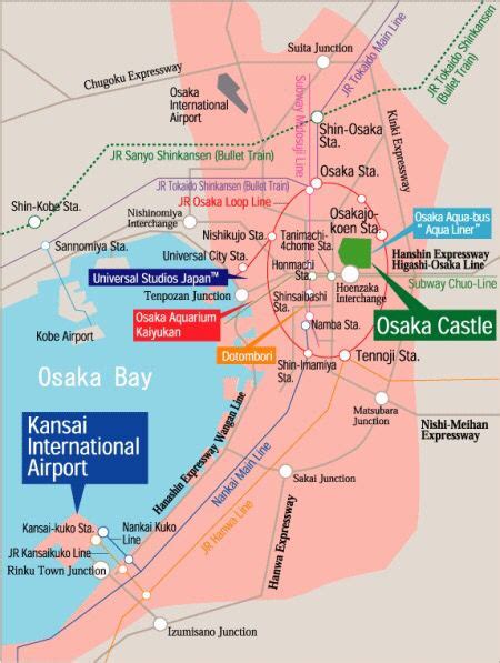 Map Of Osaka Japan Travel Osaka Japan Travel Tips