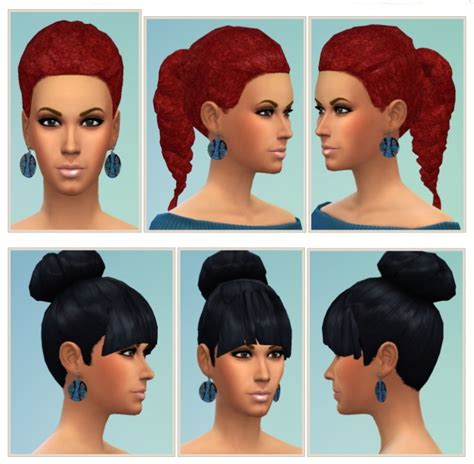 Afro Braid And Bun And Bangs At Birksches Sims Blog Sims 4