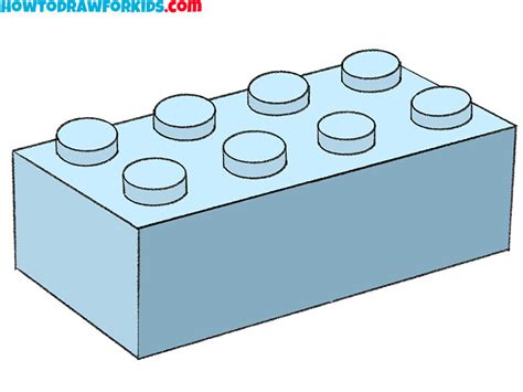 How To Draw A Lego Brick Easy Drawing Tutorial For Kids