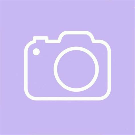 Iphone Ios 14 Icon Lavender Purple Lilac Violet Camera In 2021 Iphone