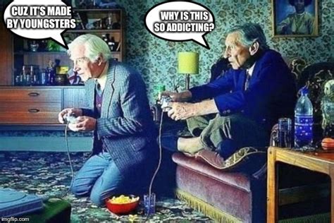 old men playing video games imgflip