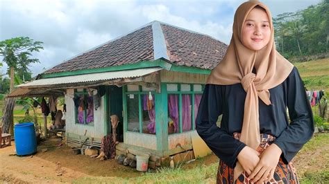 Terpesona Gadis Desa Cantik Alami Tinggal Di Rumah Sederhana Di