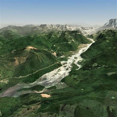 River Valley Terrain 3d Model Cgtrader