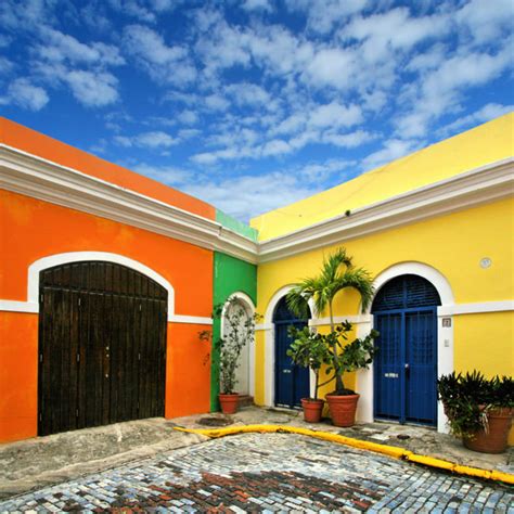 Colorful Streets And Houses In Old San Juan Puerto Rico Places To