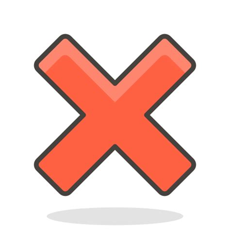 ícone Cruz Marca Em 780 Free Vector Emoji