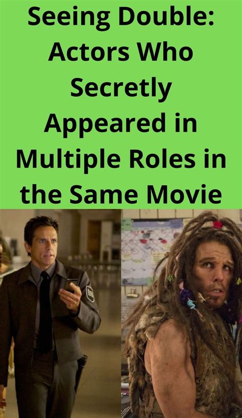 Seeing Double Actors Who Secretly Appeared In Multiple Roles In The Same Movie In Actors