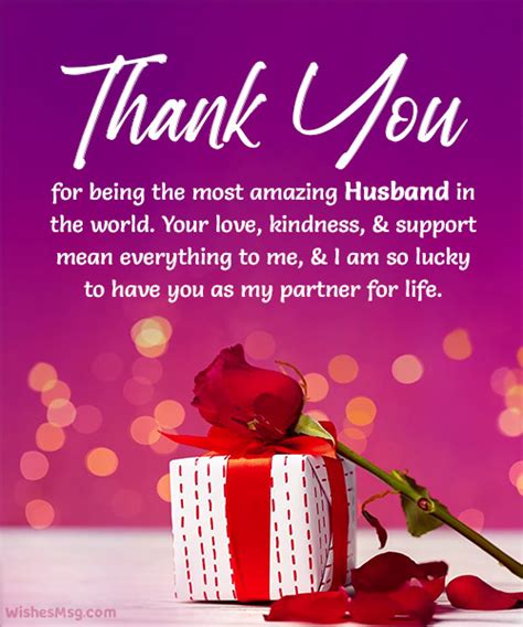 100 Thank You Messages For Husband Appreciation Quotes