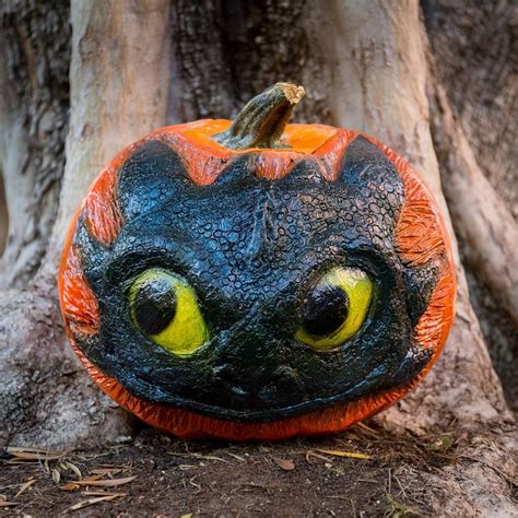 Toothless From How To Train Your Dragon Dragon Pumpkin Carving