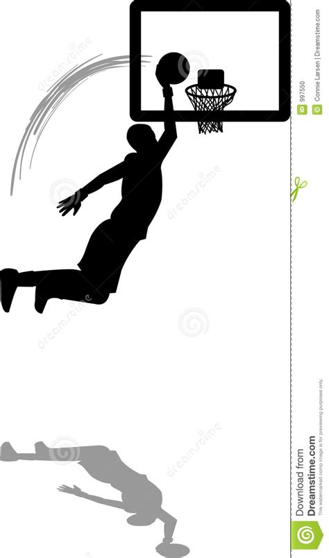 Basketball Slam Dunk Stock Illustration Illustration Of