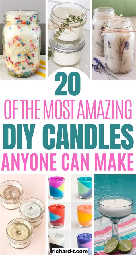20 Easy Diy Candles That Anyone Can Make Diy Candles Easy Diy