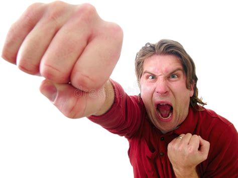 A Man Fighting With Fists Stock Image Image Of Person 107834883